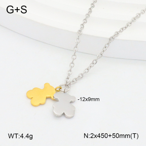 TN2000649vbpb-659  SS Bear Necklaces
