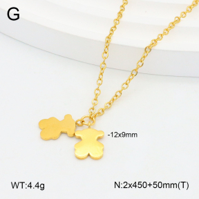 TN2000650bhva-659  SS Bear Necklaces