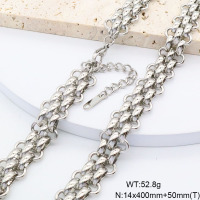 GEN002064aivb-066  Handmade Polished  Stainless Steel Necklace  BC25070206N-S    nostock