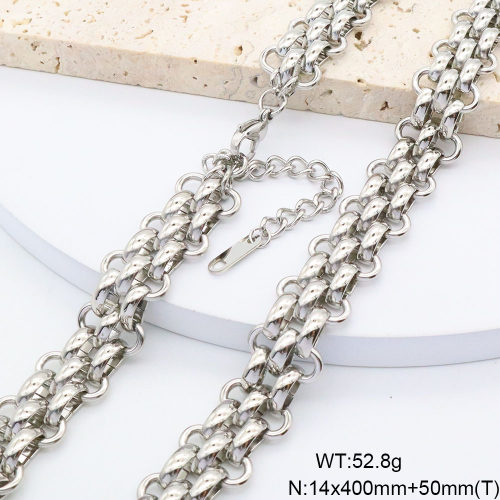 GEN002064aivb-066  Handmade Polished  Stainless Steel Necklace  BC25070206N-S    nostock