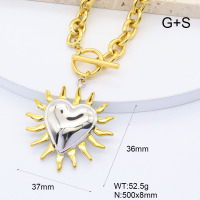GEN002067ahlv-066  18K PVD,Handmade Polished  Stainless Steel Necklace  BC25070214N-PS    nostock