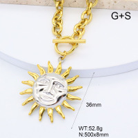 GEN002069ahlv-066  18K PVD,Handmade Polished  Stainless Steel Necklace  BC25070213N-PS    nostock