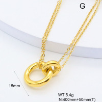 GEN002070bhva-066  18K PVD,Handmade Polished  Stainless Steel Necklace  BC25070215N-1    nostock