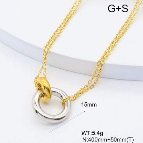 GEN002071vhha-066  18K PVD,Handmade Polished  Stainless Steel Necklace  BC25070215N-2    nostock