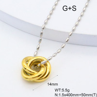 GEN002073bhva-066  18K PVD,Handmade Polished  Stainless Steel Necklace  BC25060171N-2    nostock