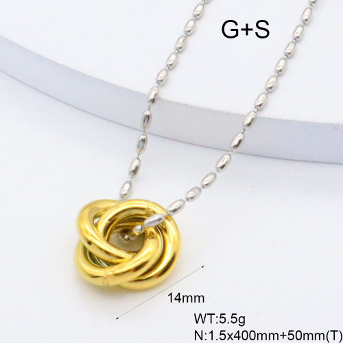 GEN002073bhva-066  18K PVD,Handmade Polished  Stainless Steel Necklace  BC25060171N-2    nostock