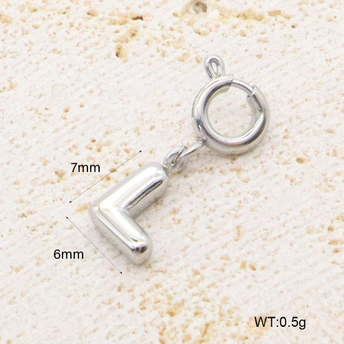 GEP000067vajj-066  Handmade Polished  Stainless Steel Pendant  BC24070889P-S-L  nostock