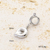 GEP000072vajj-066  Handmade Polished  Stainless Steel Pendant  BC24070889P-S-Q  nostock