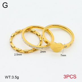 2R4001646bhva-617  6-9#  Stainless Steel Ring