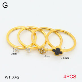 2R4001650bhva-617  5-9#  Stainless Steel Ring