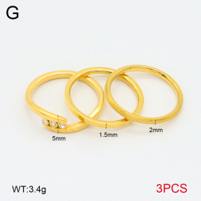 2R4001653bhva-617  6-9#  Stainless Steel Ring