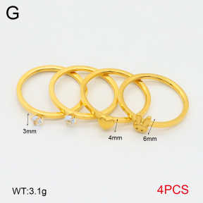 2R4001654bhva-617  5-8#  Stainless Steel Ring