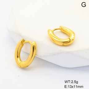 6E2007051bhbk-G034  316 SS PVD,Handmade Polished  Stainless Steel Earrings