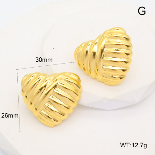 GEE002402bhva-066  Handmade Polished  Stainless Steel Earrings