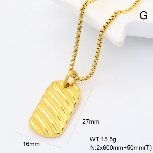 GEN001931bhva-066  Handmade Polished  Stainless Steel Necklace