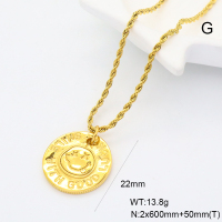 GEN001942vbpb-066  Handmade Polished  Stainless Steel Necklace