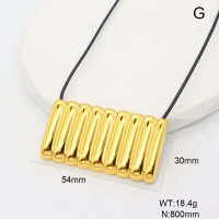 GEN001969bhva-066  Handmade Polished  Stainless Steel Necklace