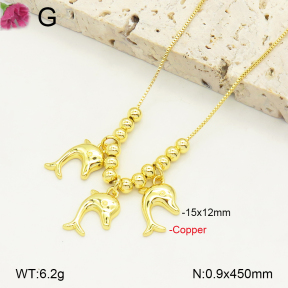 F2N200128bbov-J81  Fashion Copper Necklace