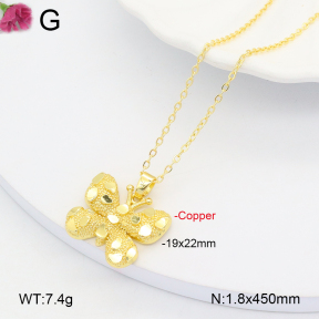 F2N200138vbnb-J109  Fashion Copper Necklace