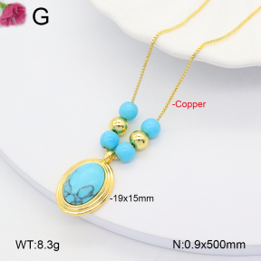 F2N401215bbov-J109  Fashion Copper Necklace