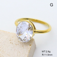 GER001441bhia-066  6-8#  18K PVD Zircon,Handmade Polished  Stainless Steel Ring  BC25060125R-1-WT  nostock