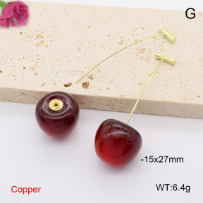 F6E405509vail-L002  Fashion Copper Earrings
