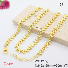 F6N200840vbll-L002  Fashion Copper Necklace