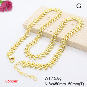 F6N200841vbmb-L002  Fashion Copper Necklace