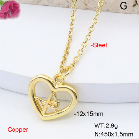 F6N200843aahl-L002  Fashion Copper Necklace