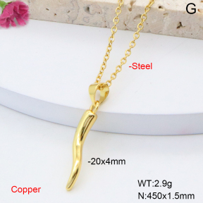 F6N200844vaia-L002  Fashion Copper Necklace