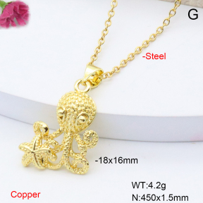 F6N200862vail-L002  Fashion Copper Necklace