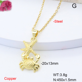 F6N200863vail-L002  Fashion Copper Necklace