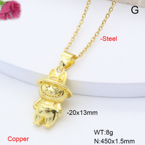 F6N200871vail-L002  Fashion Copper Necklace