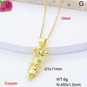 F6N200873vail-L002  Fashion Copper Necklace