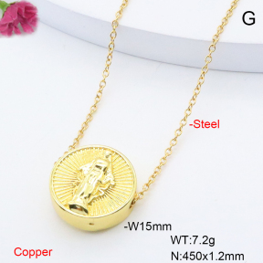 F6N200874vail-L002  Fashion Copper Necklace