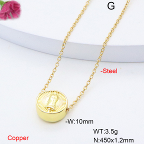 F6N200883vaia-L002  Fashion Copper Necklace