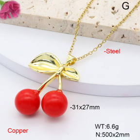 F6N301333avja-L002  Fashion Copper Necklace