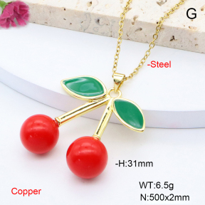 F6N301335avja-L002  Fashion Copper Necklace