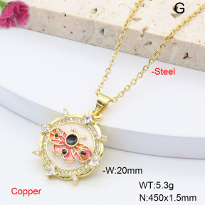 F6N301347aakl-L002  Fashion Copper Necklace