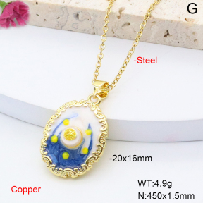 F6N301350baka-L002  Fashion Copper Necklace