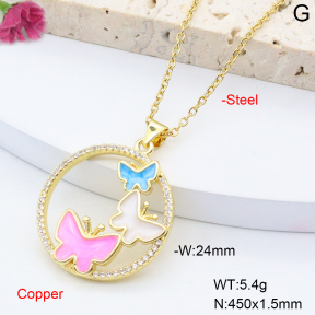 F6N301352baka-L002  Fashion Copper Necklace