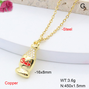 F6N301360vail-L002  Fashion Copper Necklace