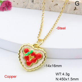 F6N301367avja-L002  Fashion Copper Necklace
