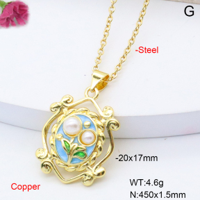 F6N301374aajl-L002  Fashion Copper Necklace