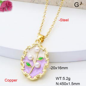 F6N301375aajl-L002  Fashion Copper Necklace