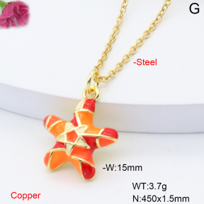 F6N301384avja-L002  Fashion Copper Necklace