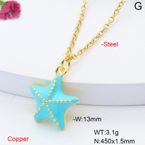 F6N301385vail-L002  Fashion Copper Necklace
