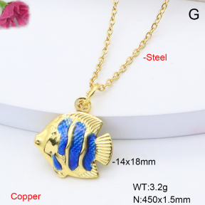 F6N301405vail-L002  Fashion Copper Necklace