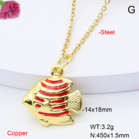 F6N301407vail-L002  Fashion Copper Necklace