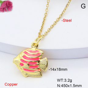 F6N301410vail-L002  Fashion Copper Necklace